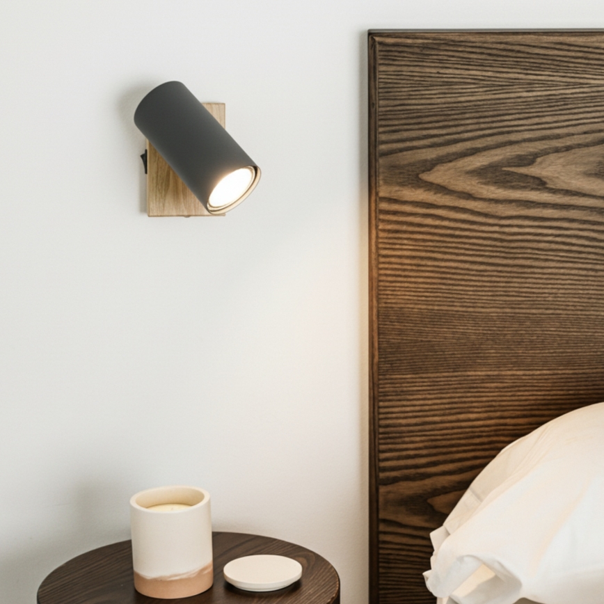 Globo - Σποτ τοίχου 1xGU10/25W/230V γκρι/καφέ