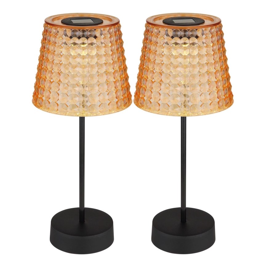 Globo - ΣΕΤ 2x LED Ηλιακό Φωτιστικό LED/0,06W/3V IP44 40 mAh πορτοκαλί