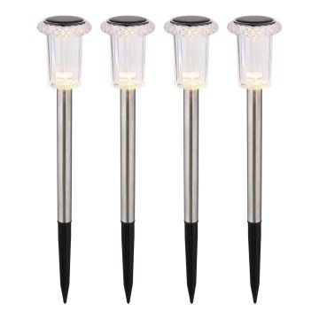 Globo - ΣΕΤ 4x LED Ηλιακό Φωτιστικό LED/0,06W/1,2V IP44 100 mAh
