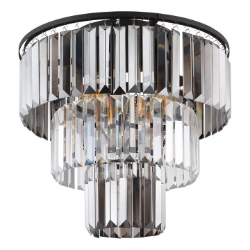 Globo - Πλαφονιέρα οροφής 3xE27/40W/230V διάμετρος 40 cm μαύρο