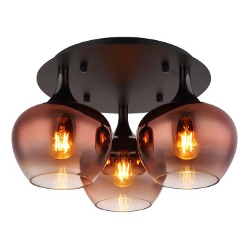 Globo - Πλαφονιέρα οροφής 3xE27/40W/230V διάμετρος 45 cm χαλκός