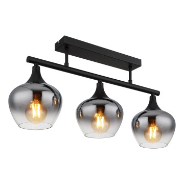 Globo - Πλαφονιέρα οροφής 3xE27/40W/230V μαύρο
