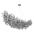 Globo - Πολυέλαιος με καλώδιο 16xE14/40W/230V, ασημί