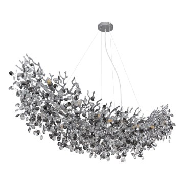 Globo - Πολυέλαιος με καλώδιο 16xE14/40W/230V, ασημί