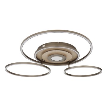 Globo - Ρυθμιζόμενο φωτιστικό οροφής LED/60W/230V 2700-6500K 80,8x99,2 cm καφέ + τηλεχειριστήριο