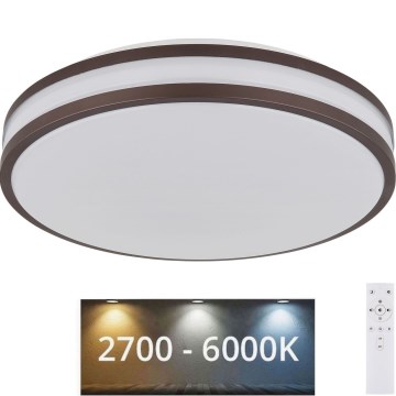 Globo - Ρυθμιζόμενο φωτιστικό οροφής LED RGBW LED/18W/230V 2700-6000K + τηλεχειριστήριο