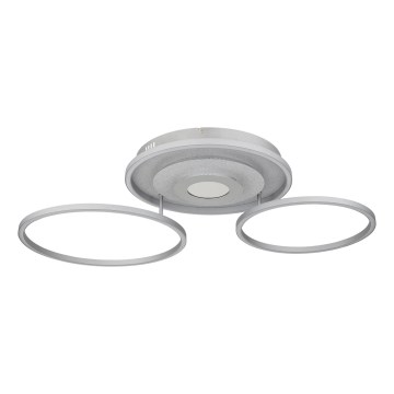 Globo - Ρυθμιζόμενο LED φωτιστικό οροφής LED/40W/230V 2700-6500K 57x99,2 cm ασημί + τηλεχειριστήριο