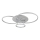 Globo - ρυθμιζόμενο LED φωτιστικό οροφής LED/54W/230V 2700-6500K 90x70 cm ασημί + τηλεχειριστήριο