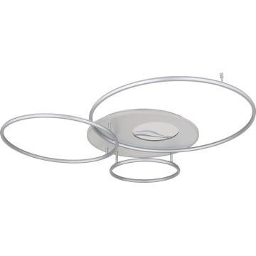 Globo - Ρυθμιζόμενο LED φωτιστικό οροφής LED/70W/230V 2700-6500K Wi-Fi Tuya ματ χρώμιο + τηλεχειριστήριο