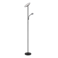 Globo - Ρυθμιζόμενο LED επιδαπέδιο φωτιστικό LED/20W/230V+ LED/5W 3000/4000/6500K μαύρο