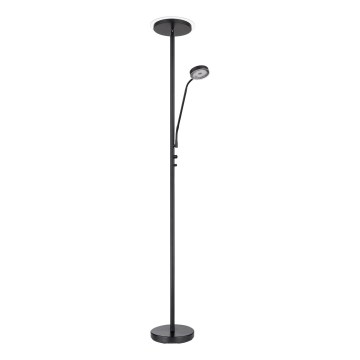 Globo - Ρυθμιζόμενο επιδαπέδιο φωτιστικό LED/18,5W/230V + LED/4,5W 3000K μαύρο