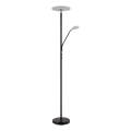 Globo - Ρυθμιζόμενο επιδαπέδιο φωτιστικό LED/28W/230V + LED/5W 3000K μαύρο
