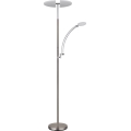 Globo - Ρυθμιζόμενο επιδαπέδιο φωτιστικό LED/40W/230V + LED/5,5W 2700/4000/6000K ματ χρώμιο