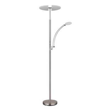 Globo - Ρυθμιζόμενο επιδαπέδιο φωτιστικό LED/40W/230V + LED/5,5W 2700/4000/6000K ματ χρώμιο