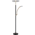 Globo - Ρυθμιζόμενο επιδαπέδιο φωτιστικό LED/40W/230V + LED/5,5W 2700/4000/6000K μαύρο