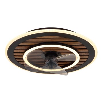 Globo - Ρυθμιζόμενος LED ανεμιστήρας οροφής LED/36W/230V 2700-6000K μαύρος + τηλεχειριστήριο