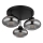 Globo - Επιφανειακό φωτιστικό οροφής 3xE27ILLU/40W/230V μαύρο