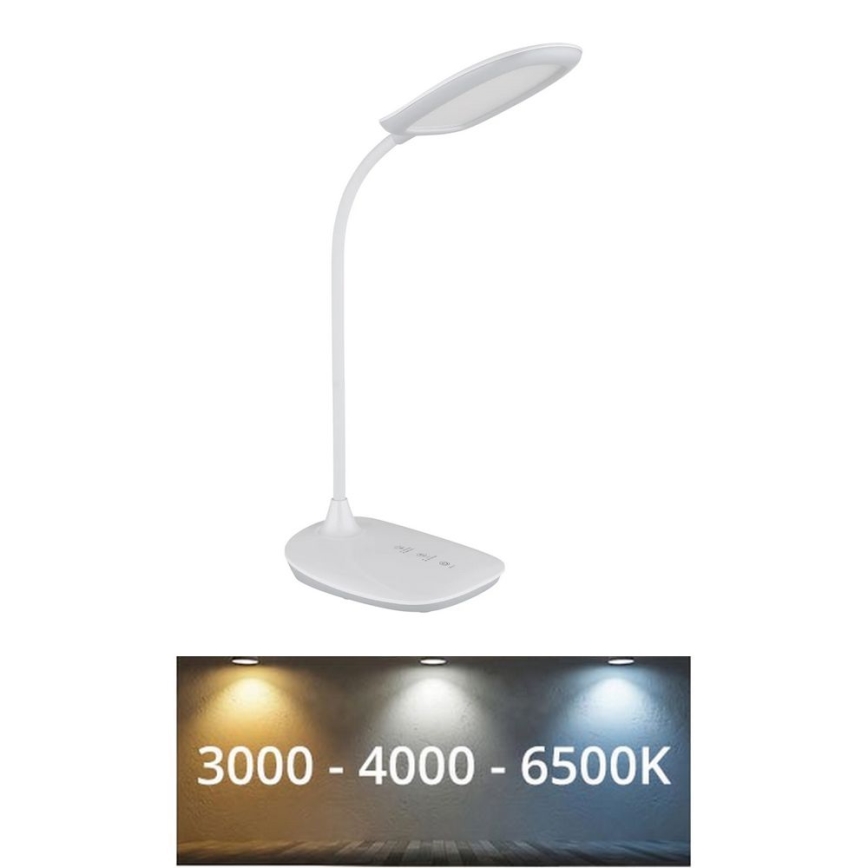 Globo - Επιτραπέζια λάμπα αφής dimming LED LED/9W/230V 3000K/4000K/6500K CRI 90 λευκό