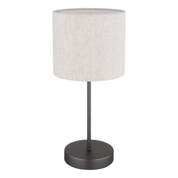 Globo - Επιτραπέζιο φωτιστικό 1xE27/25W/230V μαύρο/μπεζ