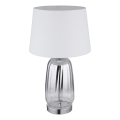 Globo - Επιτραπέζιο φωτιστικό 1xE27/40W/230V λευκό/ασημί