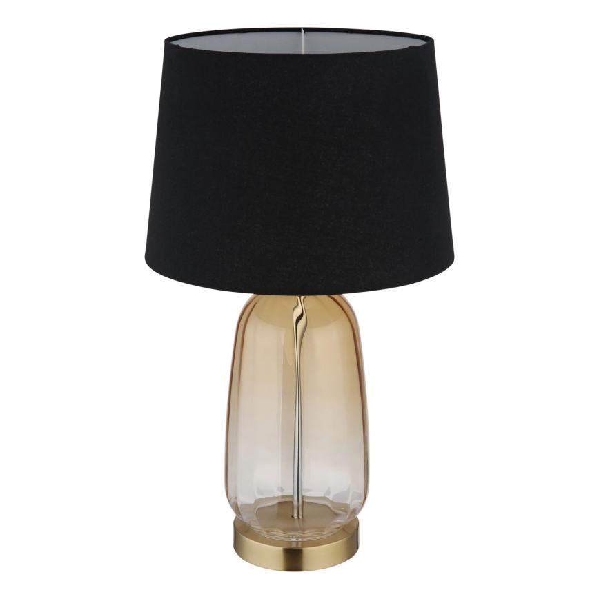 Globo - Επιτραπέζιο φωτιστικό 1xE27/40W/230V μαύρο/καφέ