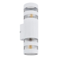 Globo - Επιτοίχιο φωτιστικό 2xE27/10W/230V λευκό