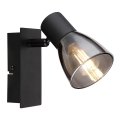 Globo - Επιτοίχιο φωτιστικό σημείου 1xE14/40W/230V μαύρο