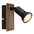 Globo - Επιτοίχιο φωτιστικό spot 1xGU10/35W/230V ξύλο/μαύρο
