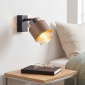 Globo - Επιτοίχιο σποτ 1xE27/40W/230V μαύρο/μπρονζέ