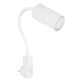 Globo - Επιτοίχιο σποτ με βύσμα 1xGU10/35W/230V λευκό