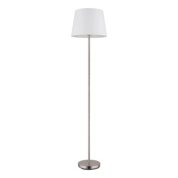 Globo - Επιδαπέδιο φωτιστικό 1xE27/40W/230V λευκό/ματ χρώμιο