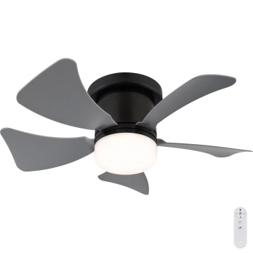 Globo - Ανεμιστήρας οροφής LED Dimmable LED/10W/230V 3000-6500K γκρι + τηλεχειριστήριο