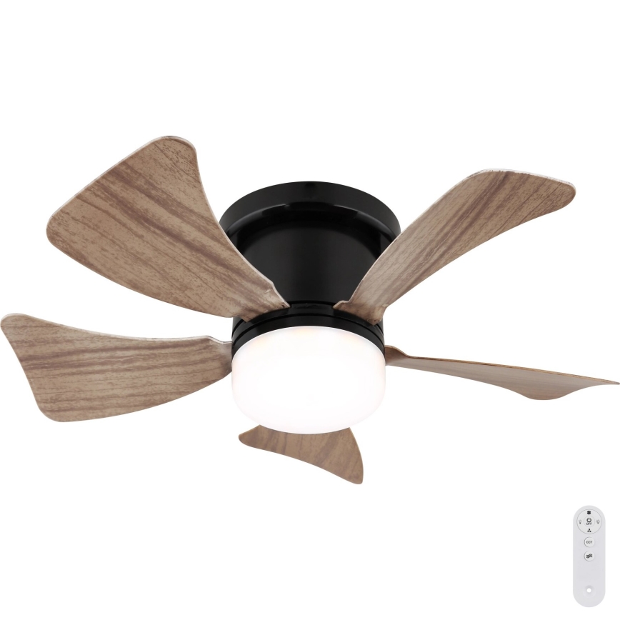 Globo - Ανεμιστήρας οροφής LED Dimmable LED/10W/230V 3000-6500K καφέ + τηλεχειριστήριο