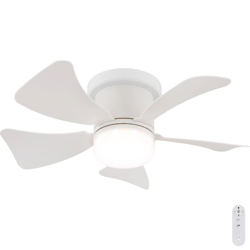 Globo - Ανεμιστήρας οροφής LED Dimmable LED/10W/230V 3000-6500K λευκό + τηλεχειριστήριο