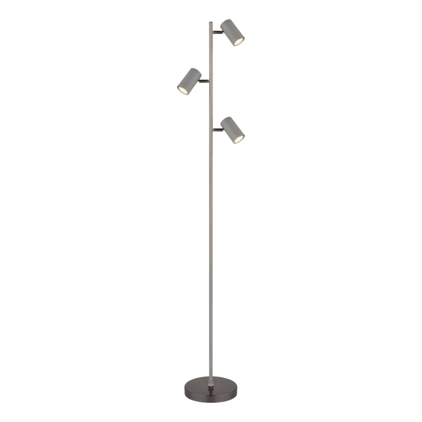 Globo - Επιδαπέδιο φωτιστικό 3xGU10/5W/230V γκρι
