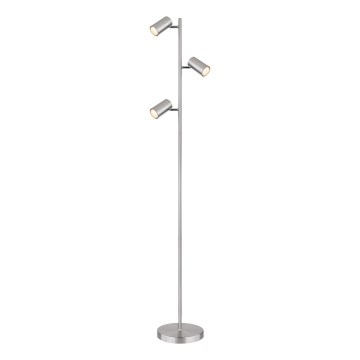 Globo - Επιδαπέδιο φωτιστικό 3xGU10/5W/230V ματ χρώμιο