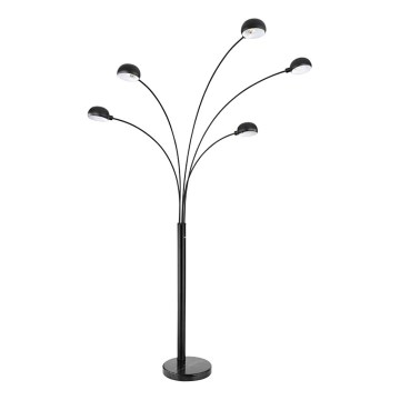 Globo - Επιδαπέδιο φωτιστικό 5xE14/40W/230V μαύρο
