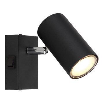 Globo - Επιτοίχιο φωτιστικό spot 1xGU10/25W/230V μαύρο