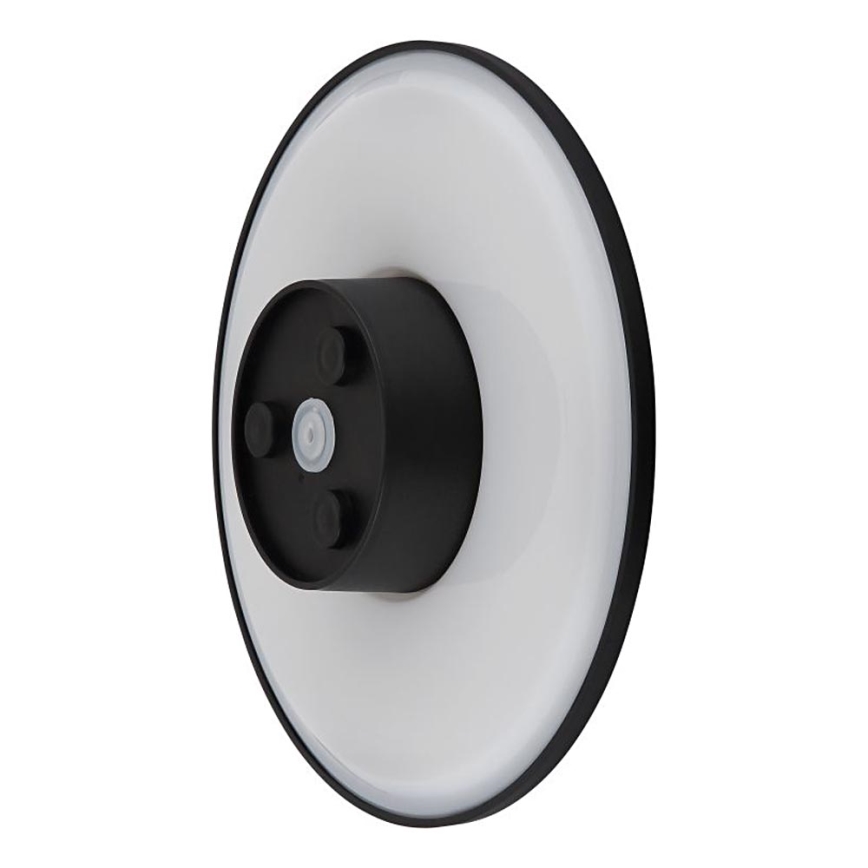 Globo - Επιτοίχιο φωτιστικό εξωτερικού χώρου LED LED/15W/230V 3000/4000/6000K διάμετρος 25,2 cm IP44 μαύρο