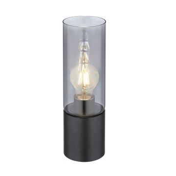Globo - Επιτραπέζια λάμπα αφής 1xE27/25W/230V διάμετρος 9 cm μαύρο