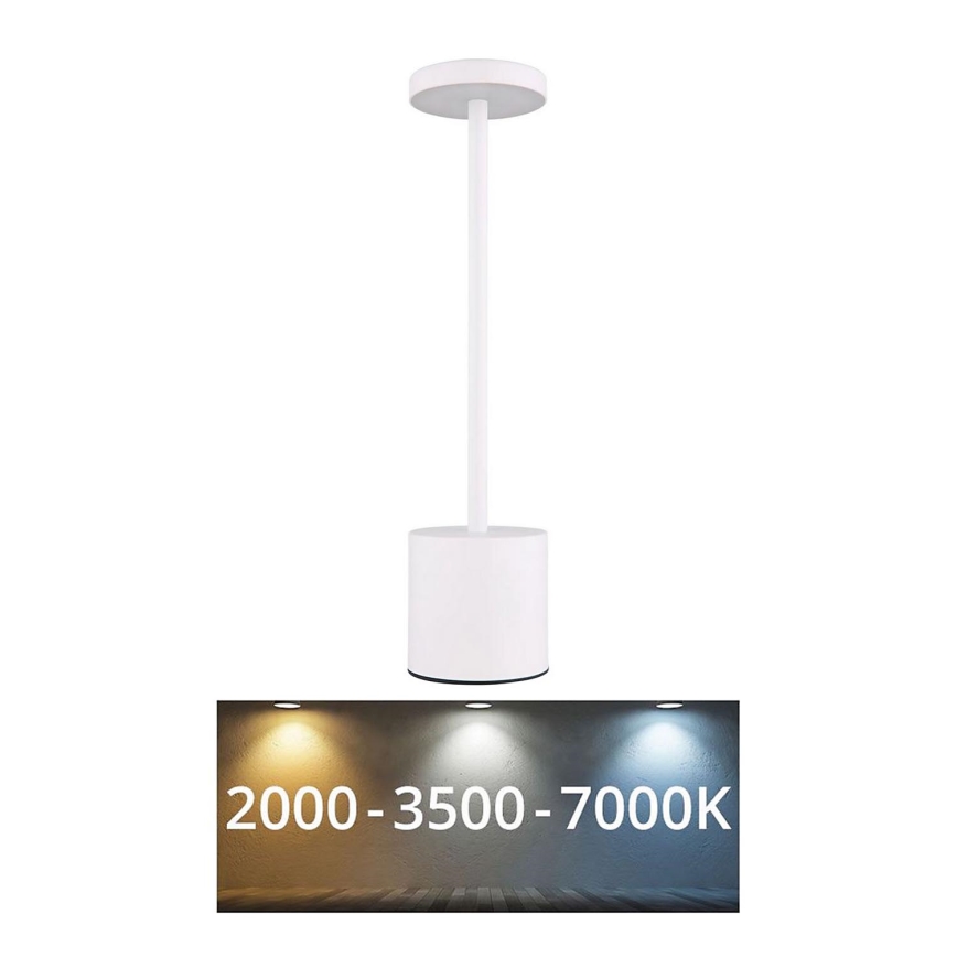 Globo - Επιτραπέζια λάμπα αφής dimming LED LED/1,2W/3,7V 2000K/3500K/7000K 1200 mAh USB λευκό