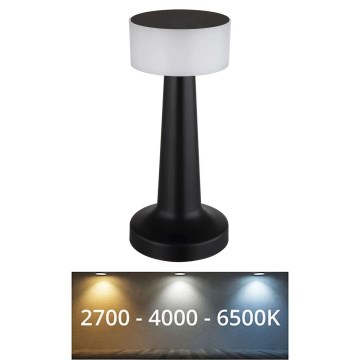 Globo - Επιτραπέζια λάμπα αφής dimming LED LED/1W/3,7V 2700K/4000K/6500K 800 mAh USB μαύρο