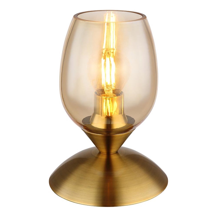 Globo - Επιτραπέζιο αφής φωτιστικό 1xE14/25W/230V ορείχαλκος