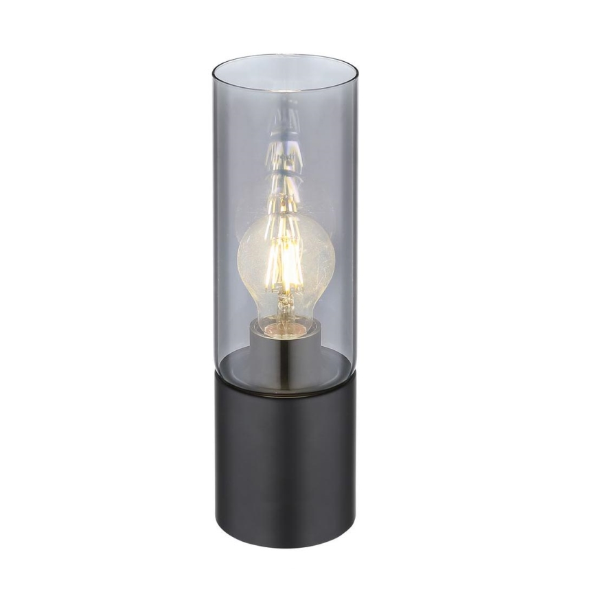 Globo - Επιτραπέζιο φωτιστικό αφής 1xE27/25W/230V διάμ. 9 εκ. μαύρο