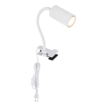 Globo - Ευέλικτο φωτιστικό με κλιπ 1xGU10/25W/230V λευκό