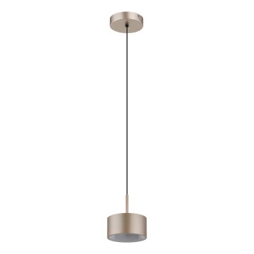 Globo - Κρεμαστό φωτιστικό LED σε σύρμα 12W/230V 3000K Ø 15 cm ορείχαλκος