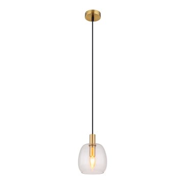 Globo - Κρεμαστό φωτιστικό οροφής 1xE14/40W/230V διάμετρος 16 cm ορείχαλκος