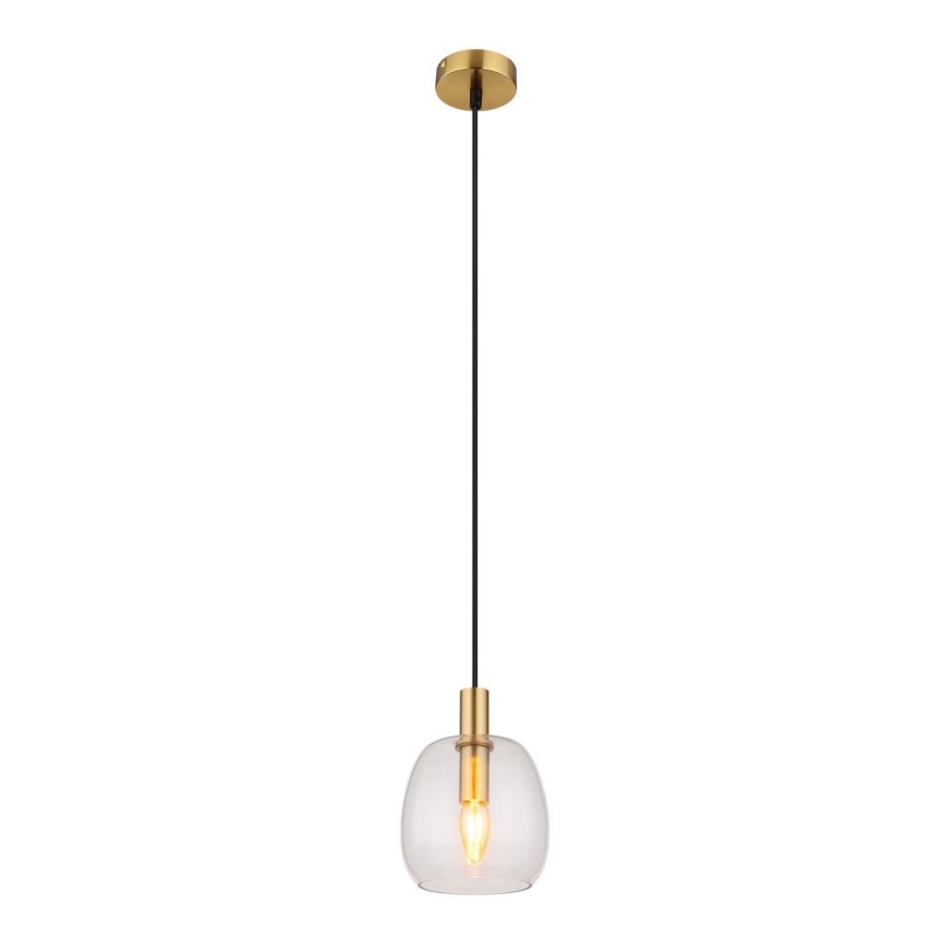 Globo - Κρεμαστό φωτιστικό οροφής 1xE14/40W/230V διάμετρος 16 cm ορείχαλκος