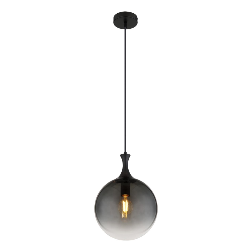 Globo - Κρεμαστό φωτιστικό οροφής 1xE27/10W/230V διάμετρος 25 cm μαύρο