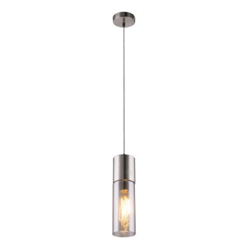 Globo - Κρεμαστό φωτιστικό οροφής 1xE27/25W/230V διάμετρος 10,5 cm ματ χρώμιο